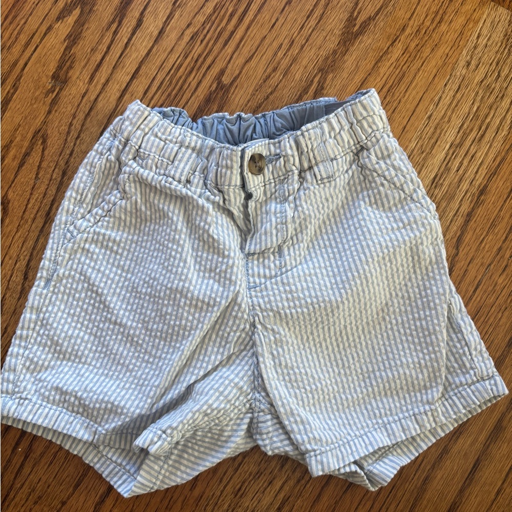 H&M Light Blue Striped Kids Shorts